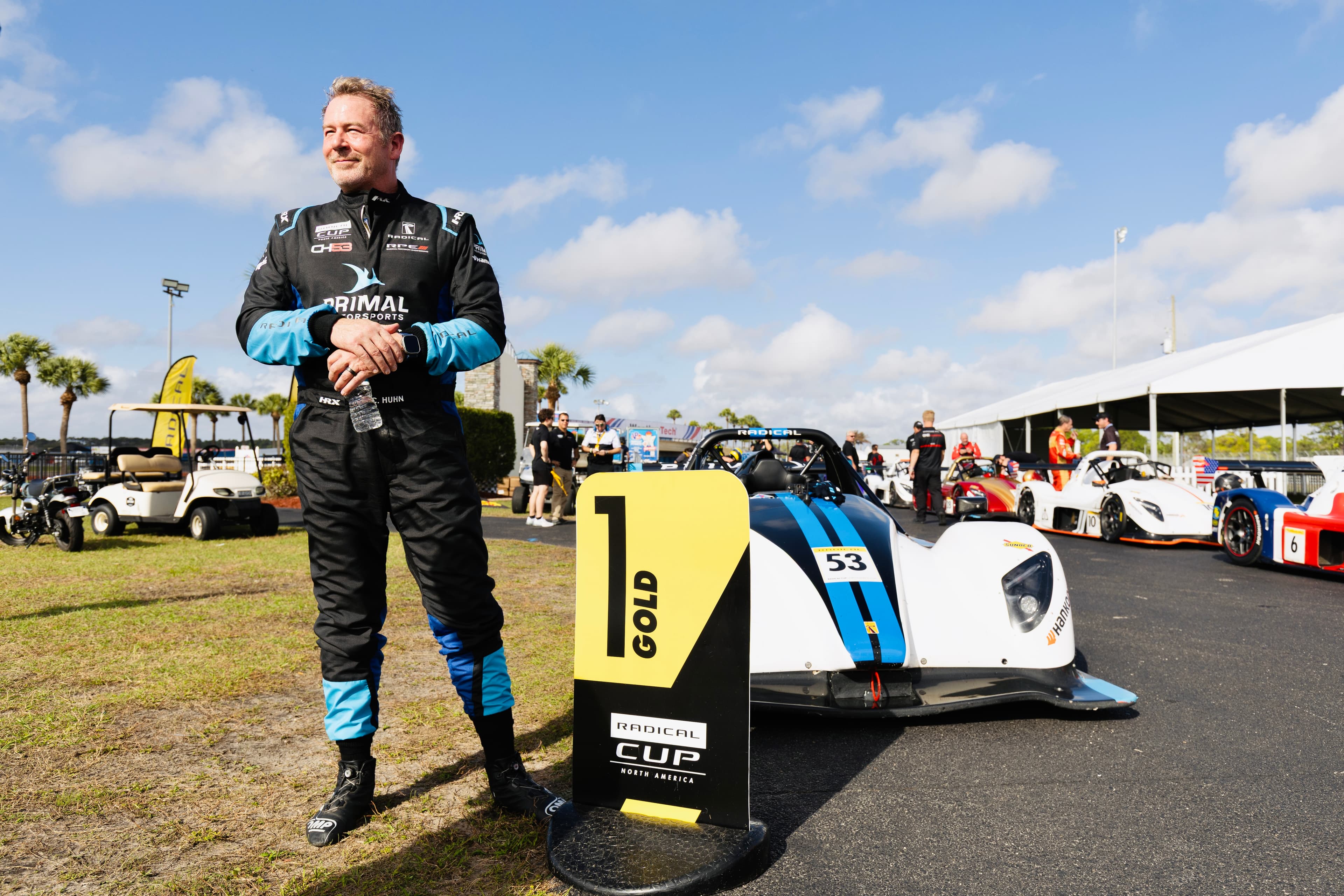 Primal driver at Radical Cup podium — credential earned